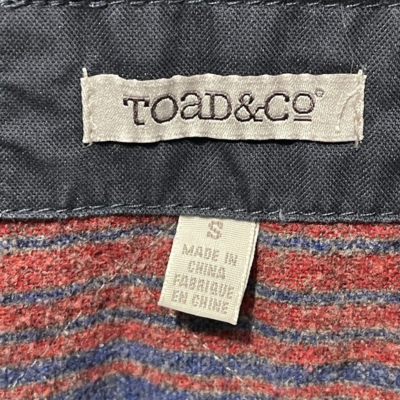 Toad & Co Corbett Canvas Jacket Size Small Chore Barn Jacket Blue Corduroy - Picture 5 of 12